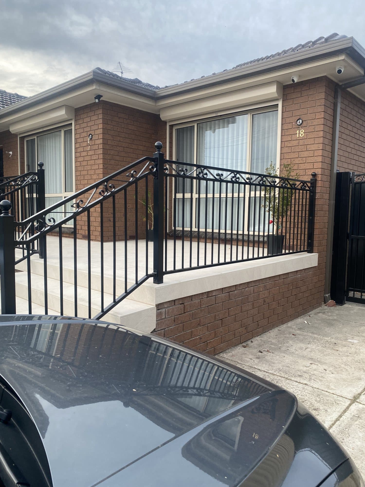 Custom ornamental stair railings